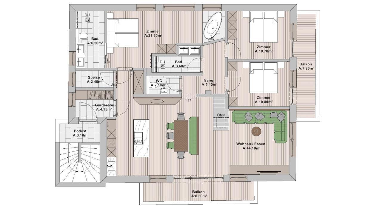Loeberbauer, Apartament Tux